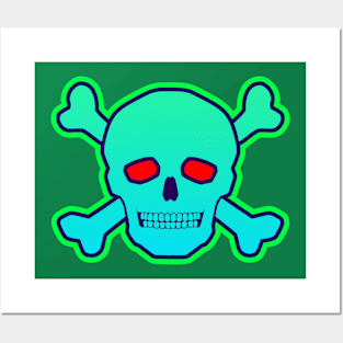 Skull Poison, Green Posters and Art